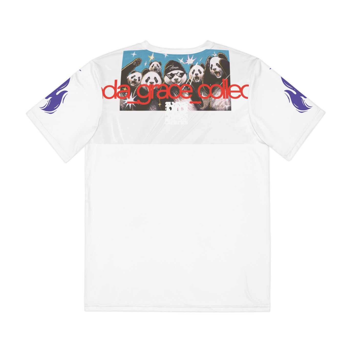 "Understanding" Christian Men's All-Over Print Polyester T-Shirt | Proverbs 18:2 | Panda Crowd Graphic | A Fool Takes No Pleasure in Understanding | Bold Wisdom Streetwear