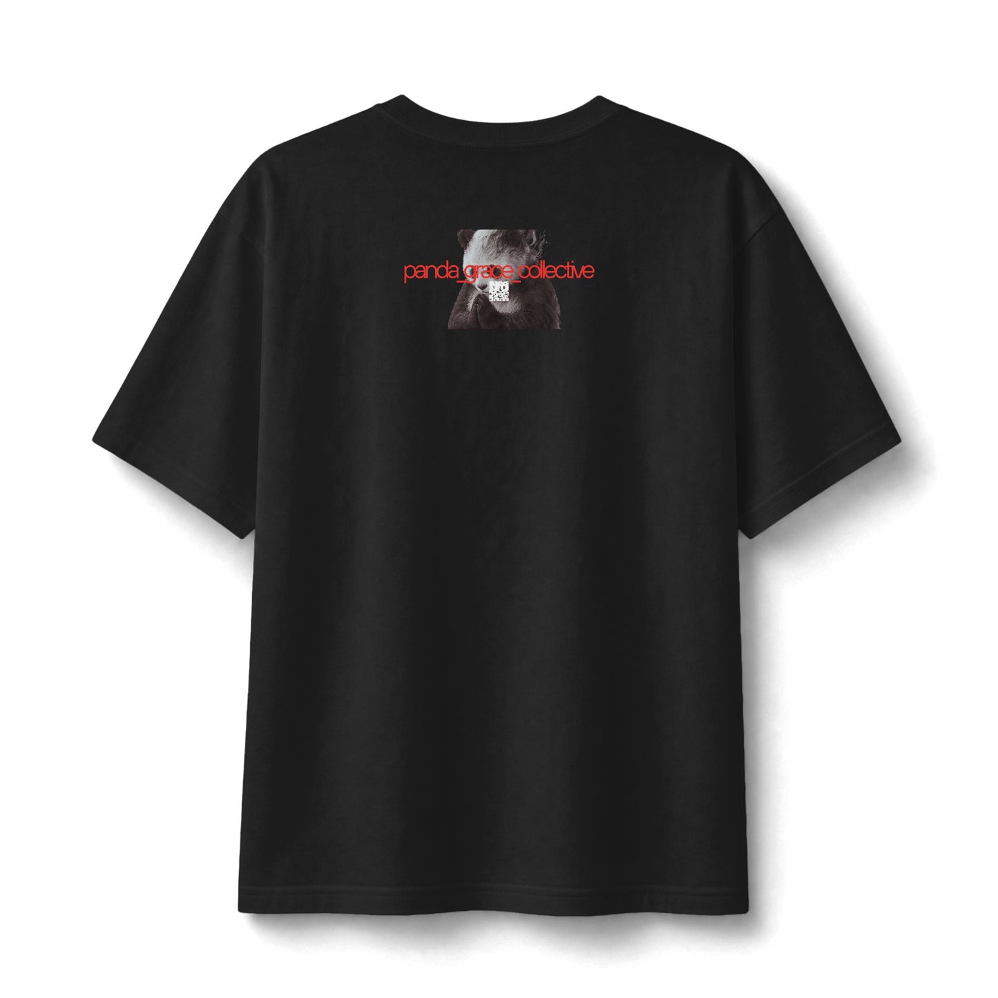"Pray" Christian Unisex Heavyweight T-Shirt | 1 Thessalonians 5:17 | Praying Panda Graphic | Pray Without Ceasing | Bold Faith Streetwear | Panda Grace Collective