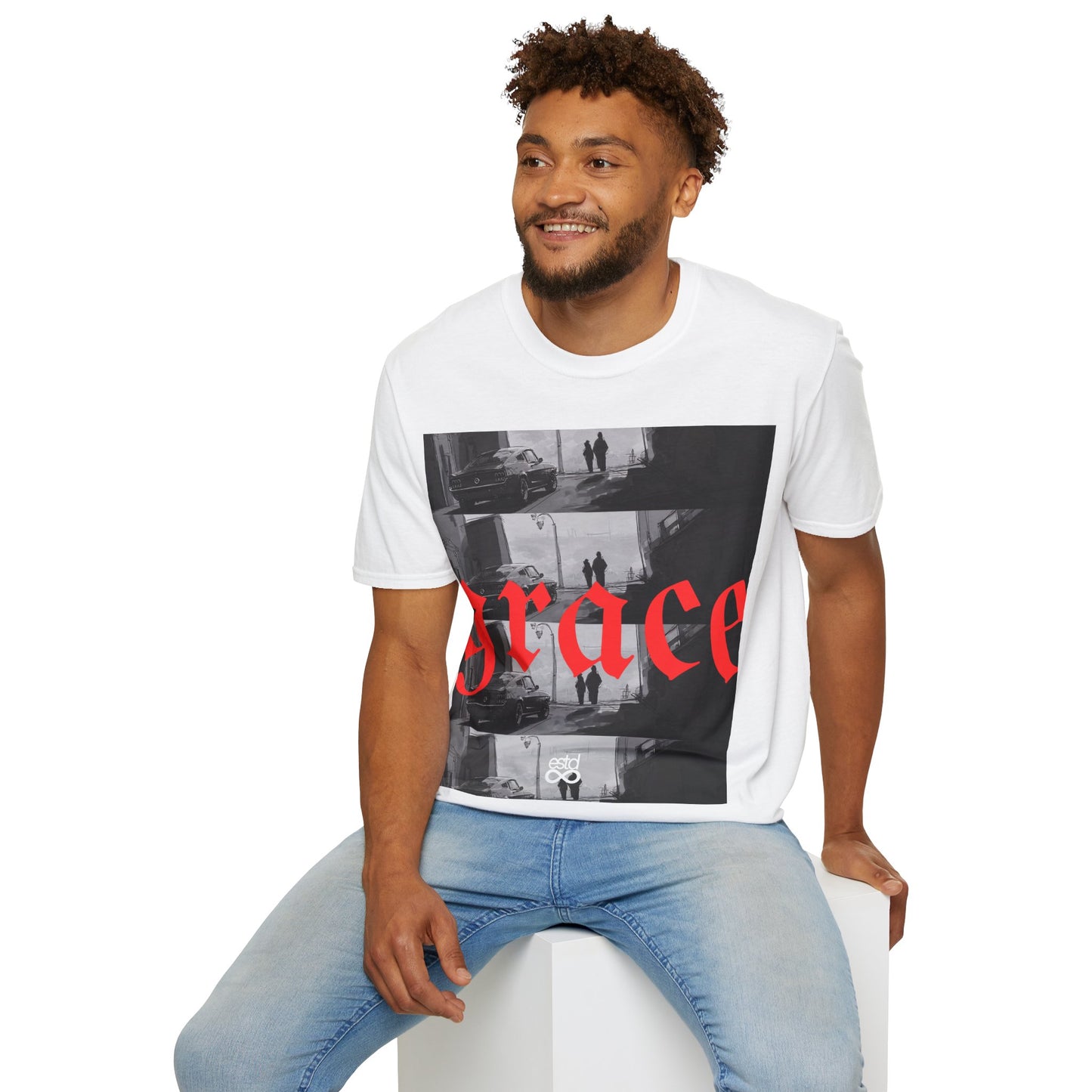 Unisex Christian T-Shirt | Grace in the struggle | Isaiah 30:18 Graphic Tee