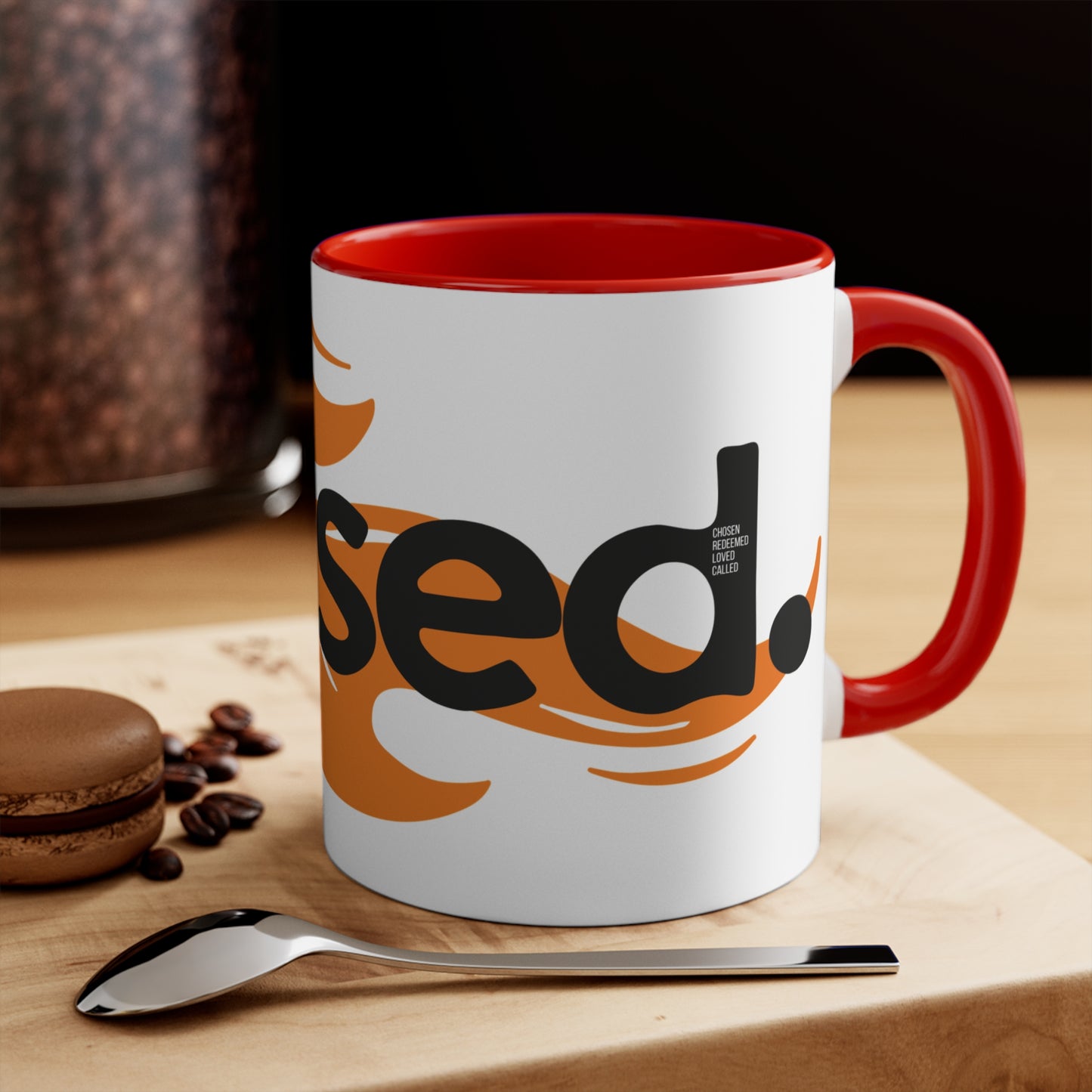 Blessed Accent Mug — 11oz Colorful Ceramic Coffee Cup