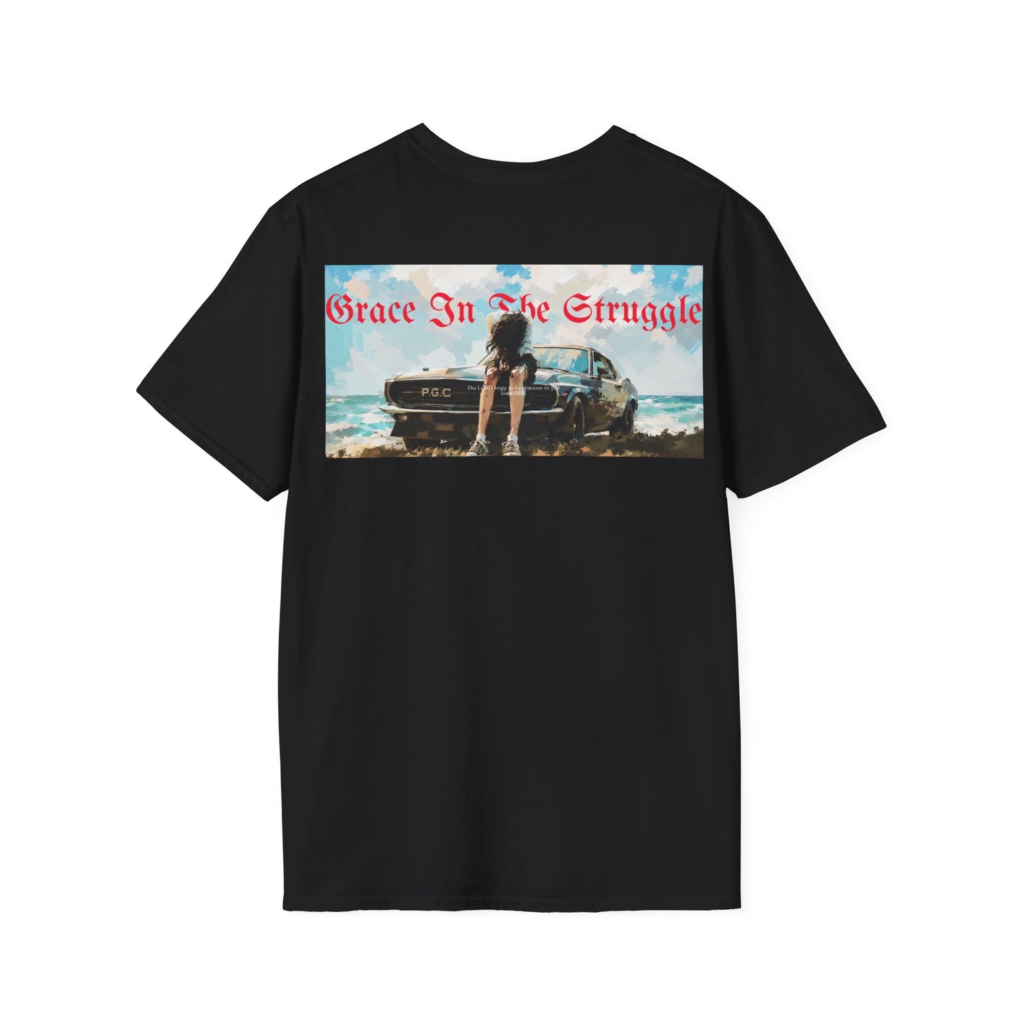 Unisex Christian T-Shirt | Grace in the struggle | Isaiah 30:18 Graphic Tee