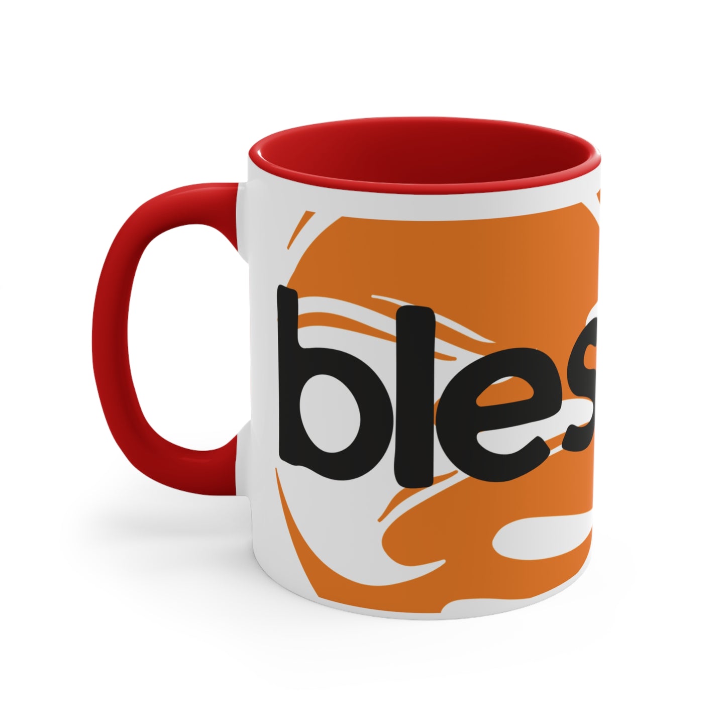 Blessed Accent Mug — 11oz Colorful Ceramic Coffee Cup