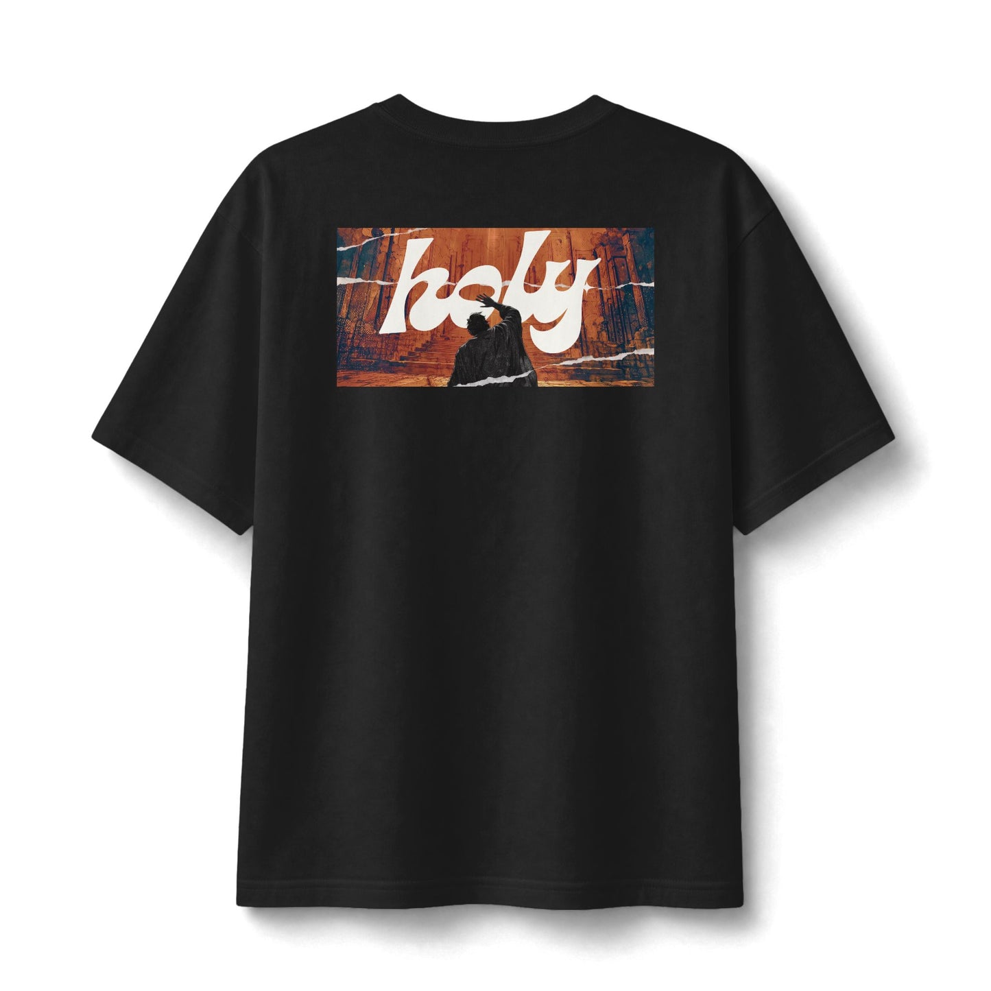 "Kadosh / Holy" Christian Unisex Heavyweight T-Shirt | Isaiah 6 | Revelation 4:8 | 1 Peter 1:16 | Throne Room Graphic | Holy Holy Holy | Bold Worship Streetwear
