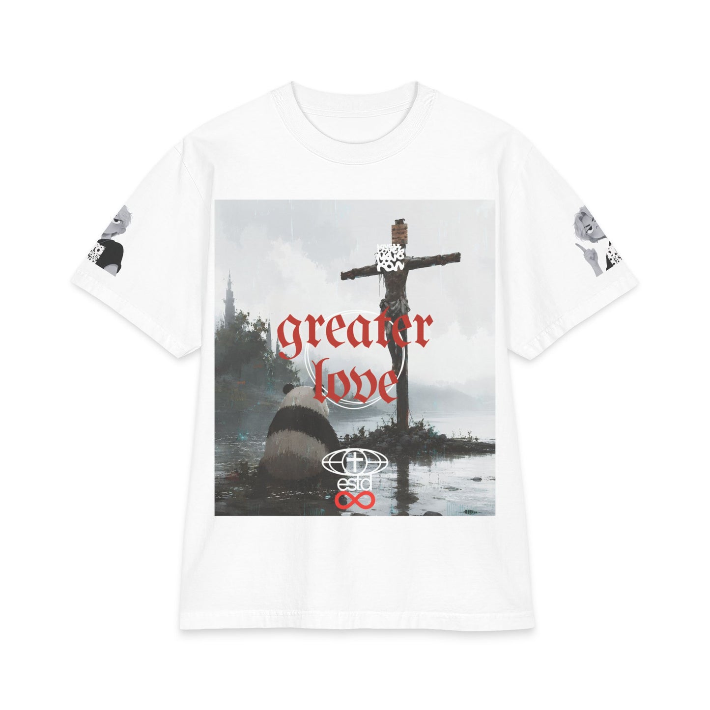 John 15:13 'Greater Love' Christian T-Shirt | Unisex Max Heavyweight Short Sleeve