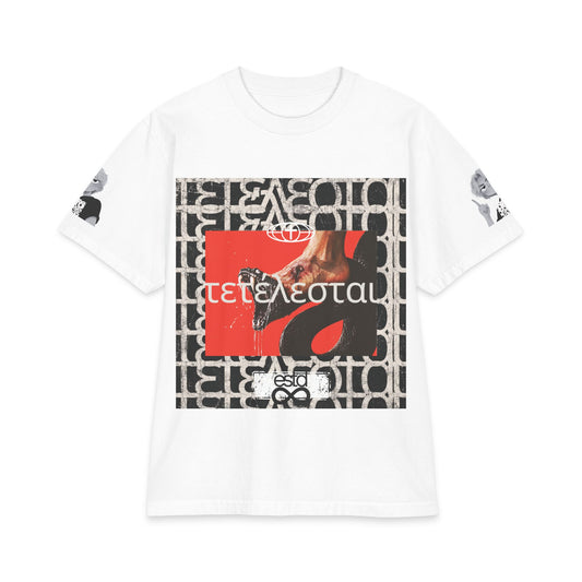 Tetelestai" Christian Oversized Unisex T-Shirt | It Is Finished | Jesus Crushes the Serpent | Bold Faith Apparel