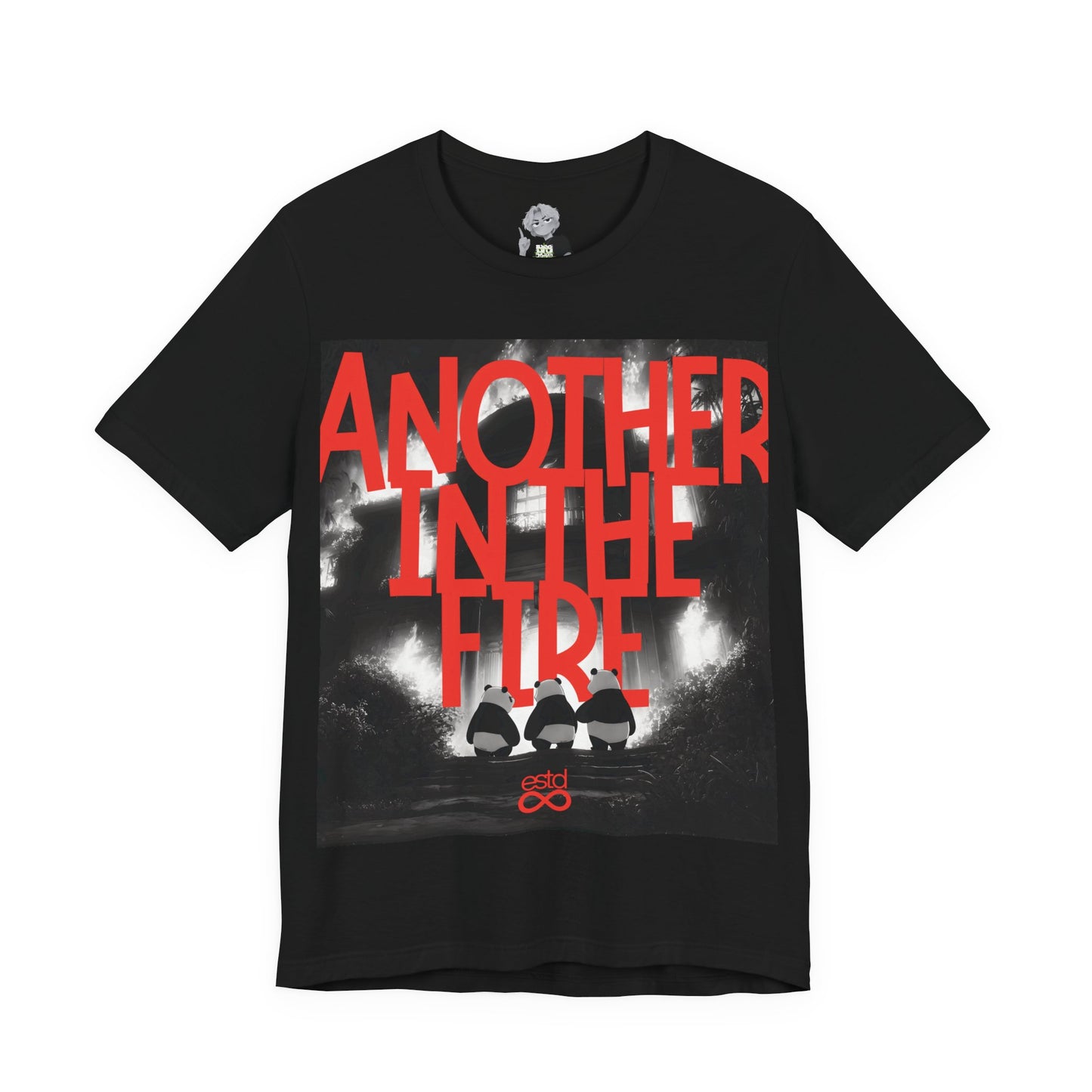 Christian T-Shirt | Unisex T-Shirt | Panda Graphic Art | Another in the Fire