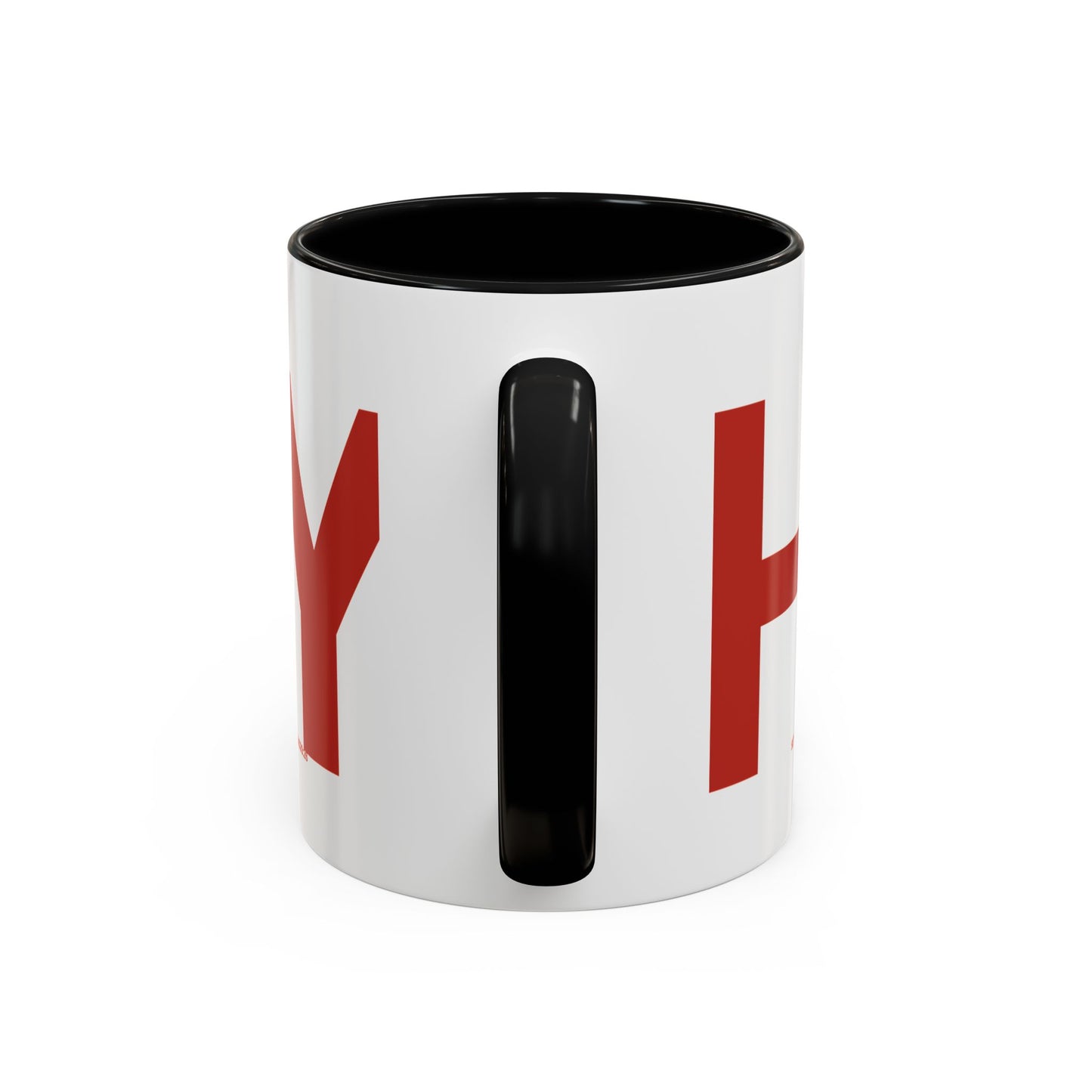 "HOLY" Qadosh Christian Coffee Mug – Hebrew Scripture Art, Leviticus 20:26, "Set Apart" Faith Gift, 11oz Two-Tone Color Mug (9 Color Options)