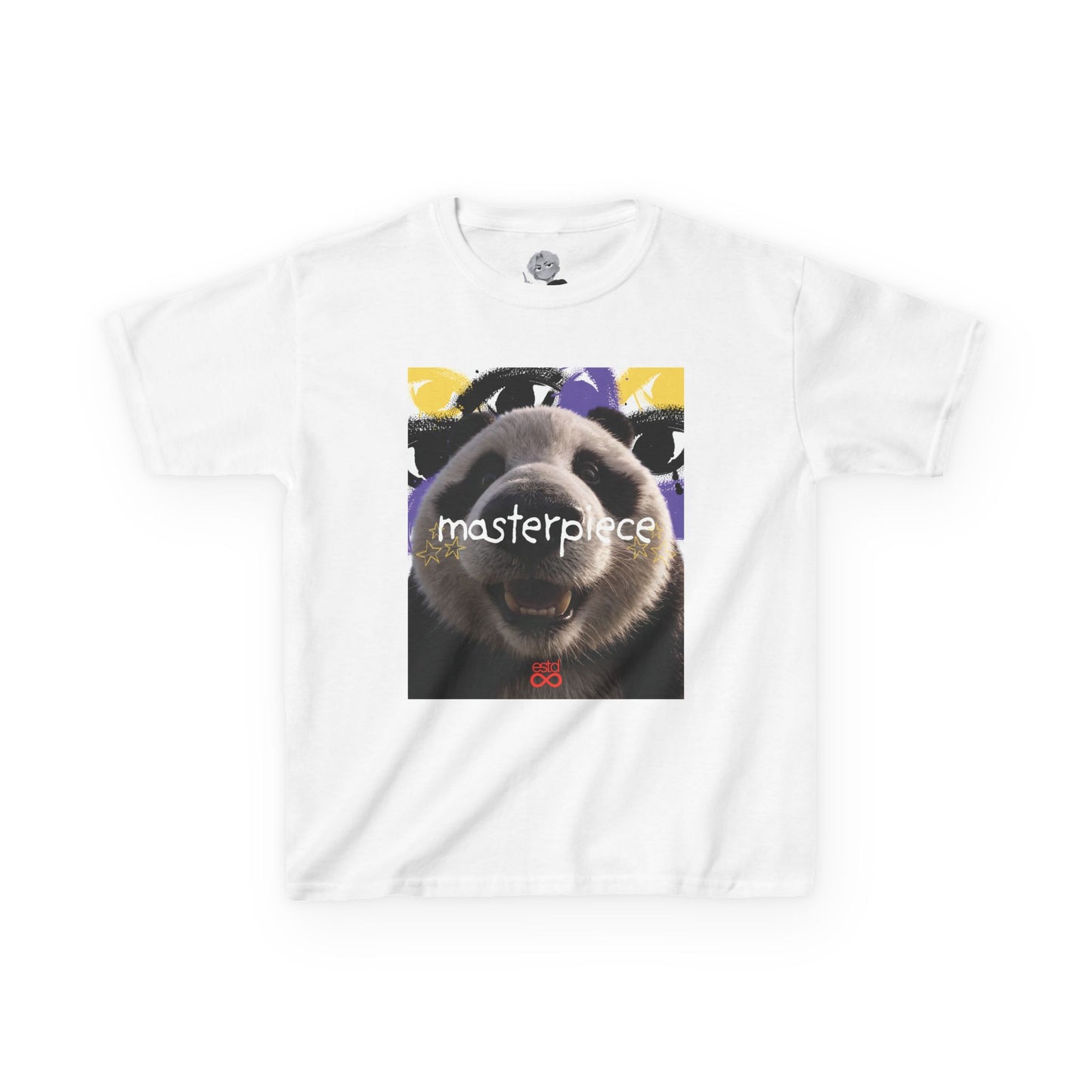 Kids Christian T-Shirt | "Masterpiece" Panda Tee | Ephesians 2:10 | Faith-Based Apparel for Children