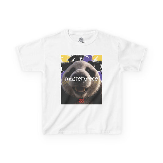 Kids Christian T-Shirt | "Masterpiece" Panda Tee | Ephesians 2:10 | Faith-Based Apparel for Children