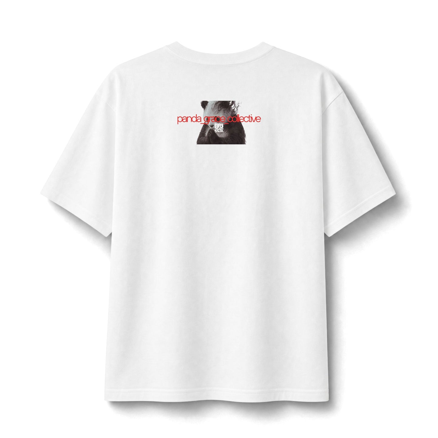 "Pray" Christian Unisex Heavyweight T-Shirt | 1 Thessalonians 5:17 | Praying Panda Graphic | Pray Without Ceasing | Bold Faith Streetwear | Panda Grace Collective