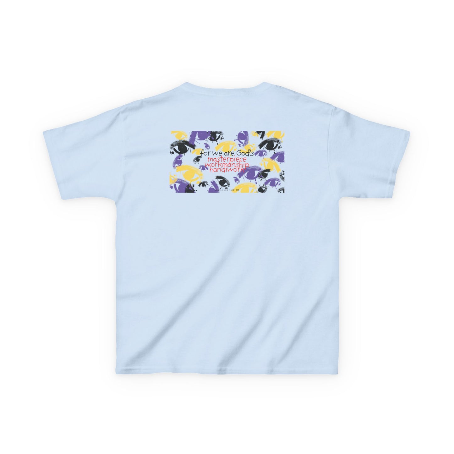 Kids Christian T-Shirt | "Masterpiece" Panda Tee | Ephesians 2:10 | Faith-Based Apparel for Children
