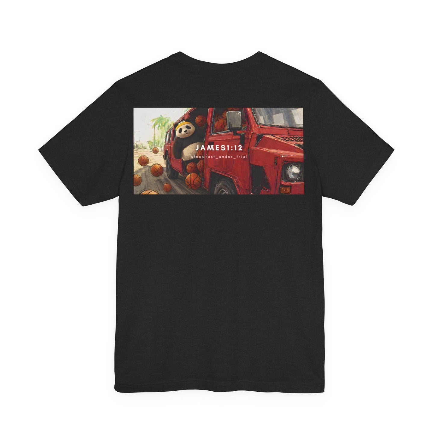 Unisex T-Shirt | Christian T-Shirt | Panda Graphic T-Shirt | James 1:12 T-Shirt