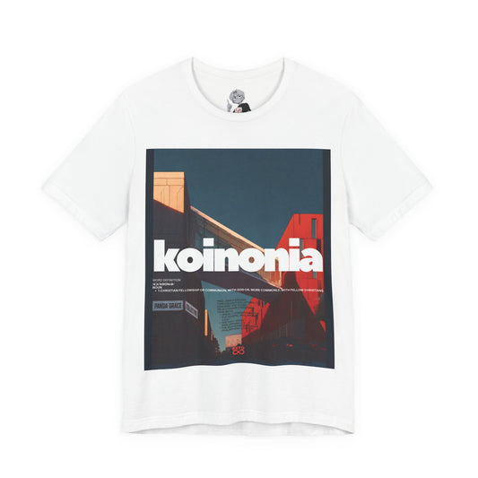 Koinonia Christian T-Shirt | Faith-Based Graphic Tee, Unisex, Romans 12:10
