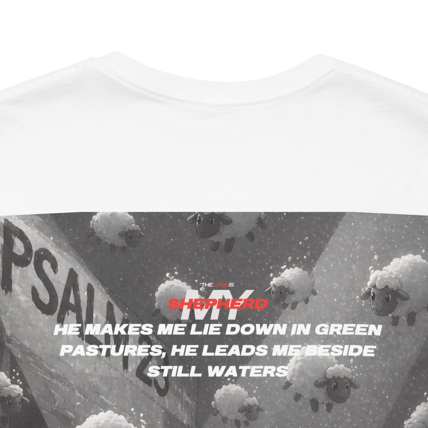 Unisex T-shirt | Christian T-Shirt | Biblical Streetwear Tee | Psalm 23