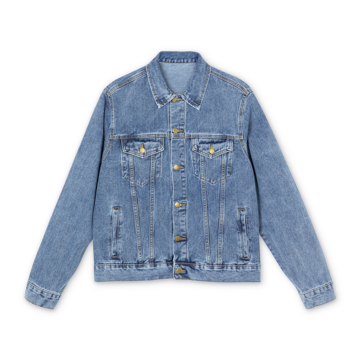 'It Is Finished' Men's Denim Jacket — Jesus Graphic