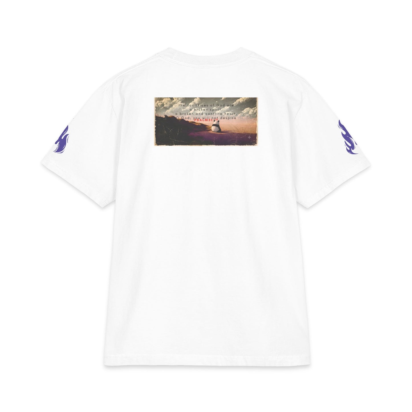 Psalm Graphic T‑Shirt — Faith-Inspired Anime Art Tee with Scripture Backprint