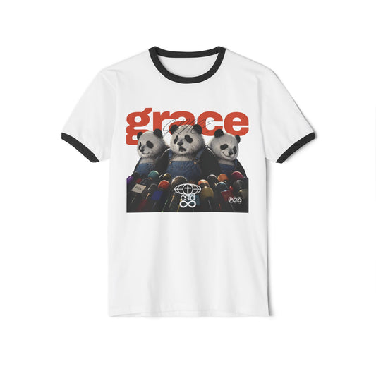 "Grace" Christian Unisex Ringer T-Shirt | Colossians 4:6 | Gracious Speech Faith Apparel