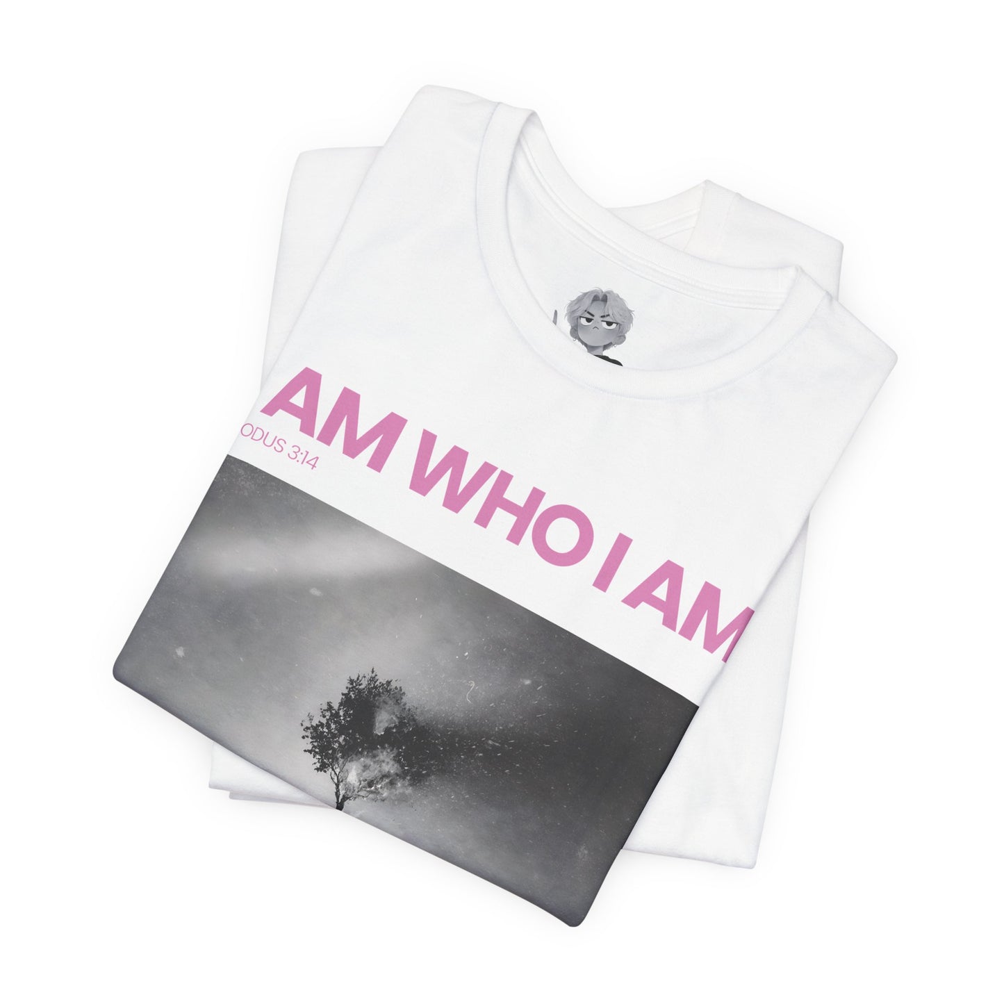 "The Great I AM" Christian Unisex Jersey T-Shirt | Seven I AM Statements of Jesus | Exodus 3:14 | John 8:58 | Burning Bush Faith Apparel