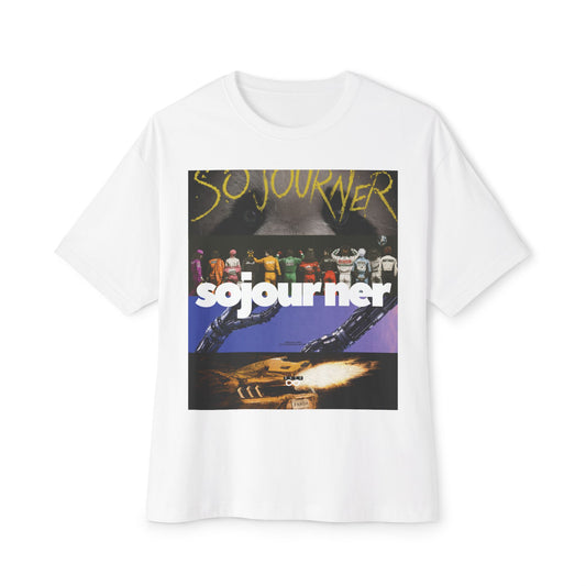 Sojourner Philippians 3:20 Tee — "Our Citizenship Is in Heaven" Oversized Unisex Boxy T-Shirt