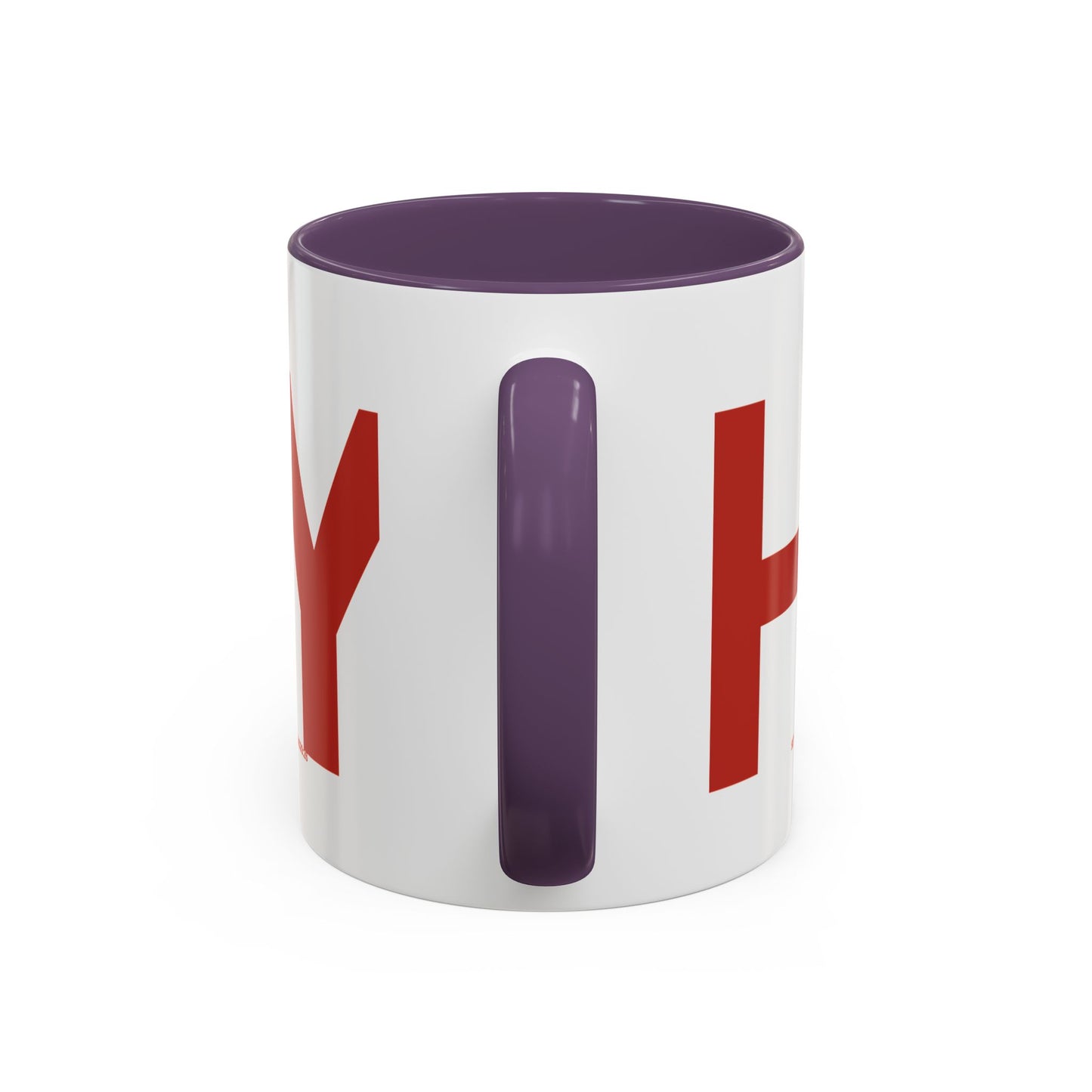 "HOLY" Qadosh Christian Coffee Mug – Hebrew Scripture Art, Leviticus 20:26, "Set Apart" Faith Gift, 11oz Two-Tone Color Mug (9 Color Options)