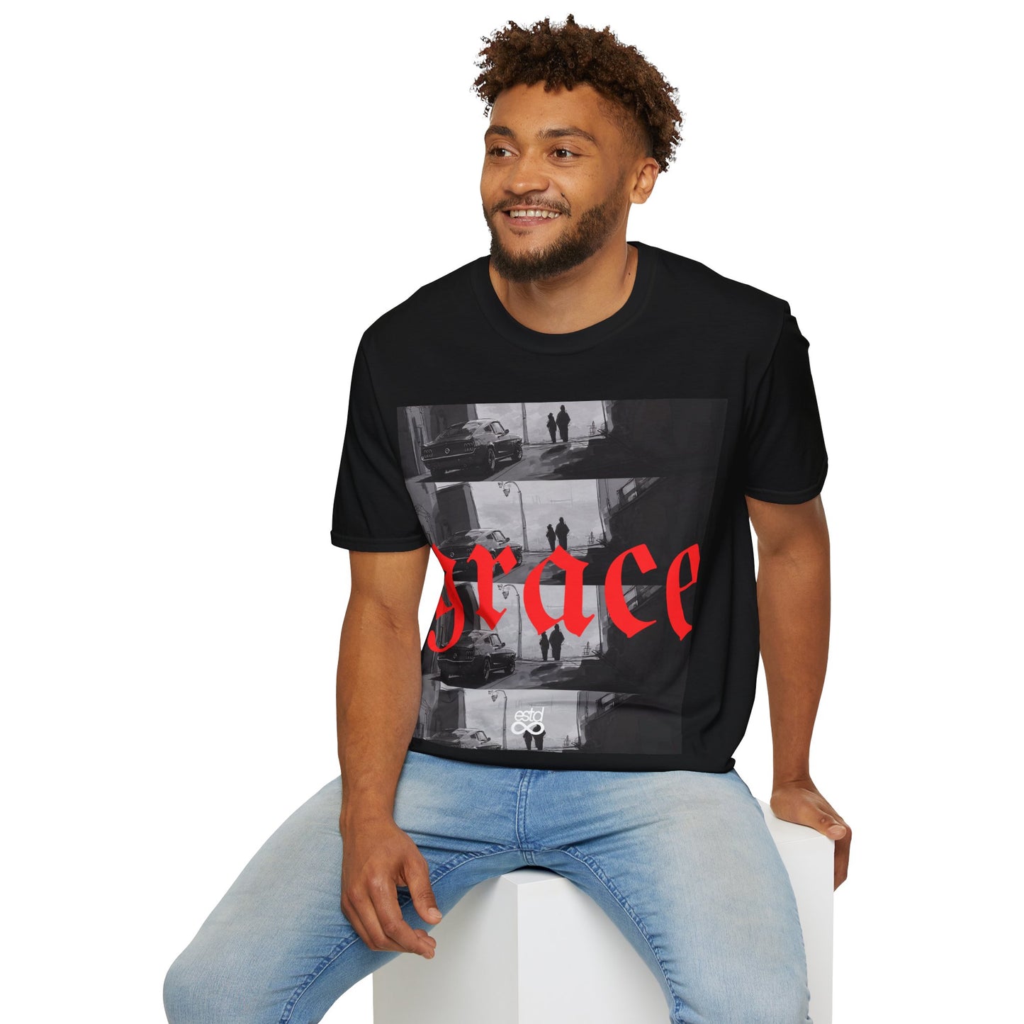 Unisex Christian T-Shirt | Grace in the struggle | Isaiah 30:18 Graphic Tee