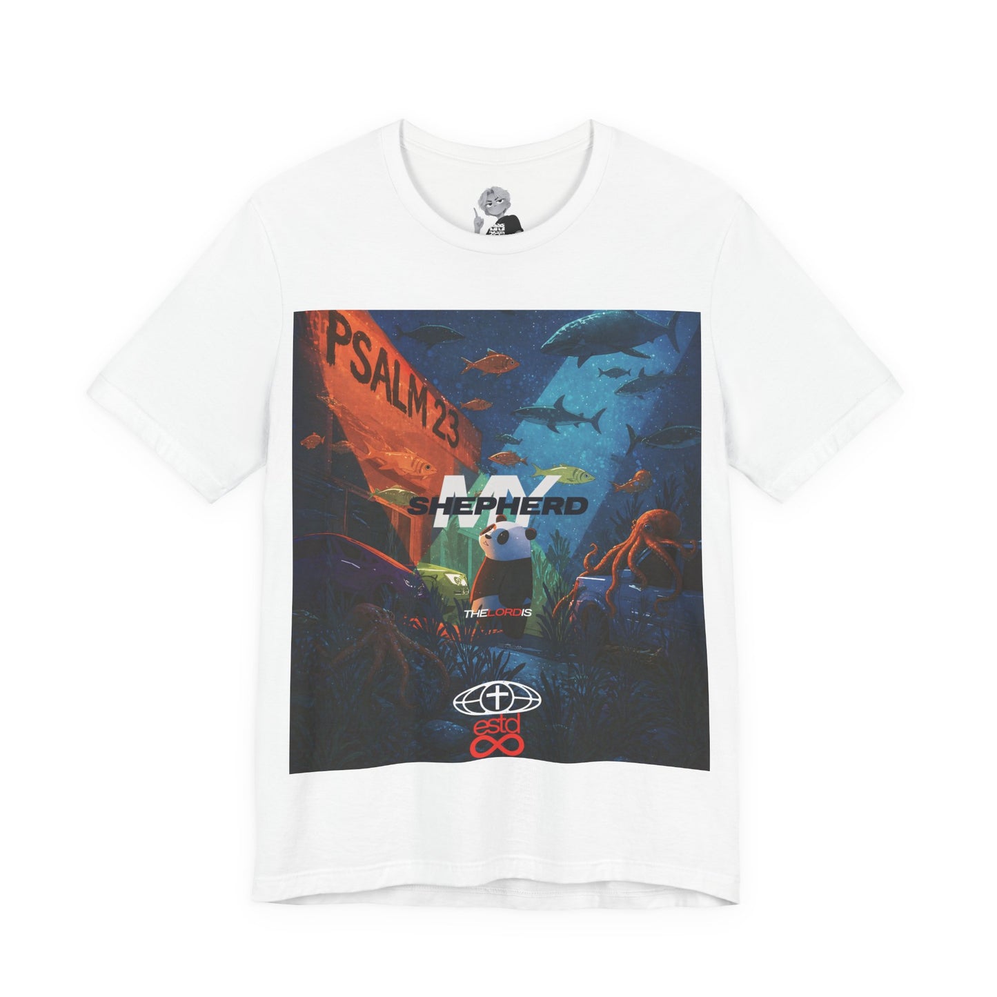 Unisex T-shirt | Christian T-Shirt | Biblical Streetwear Tee | Psalm 23