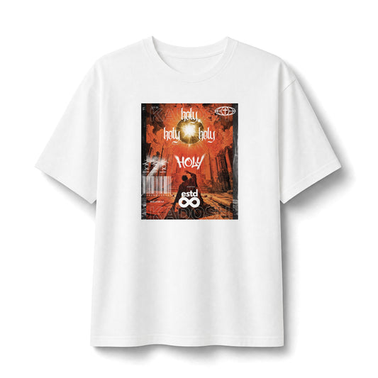 "Kadosh / Holy" Christian Unisex Heavyweight T-Shirt | Isaiah 6 | Revelation 4:8 | 1 Peter 1:16 | Throne Room Graphic | Holy Holy Holy | Bold Worship Streetwear
