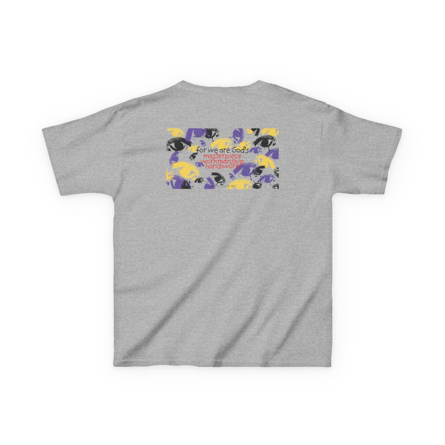 Kids Christian T-Shirt | "Masterpiece" Panda Tee | Ephesians 2:10 | Faith-Based Apparel for Children