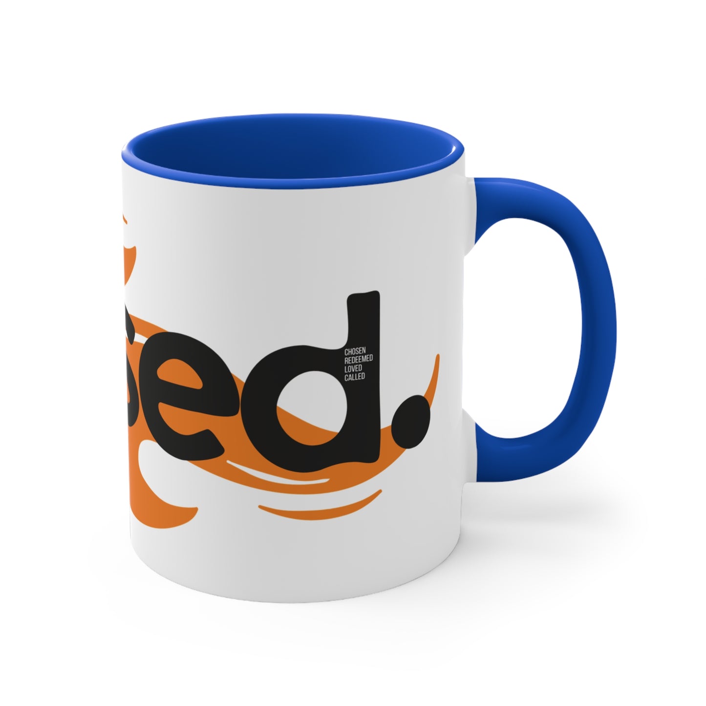 Blessed Accent Mug — 11oz Colorful Ceramic Coffee Cup