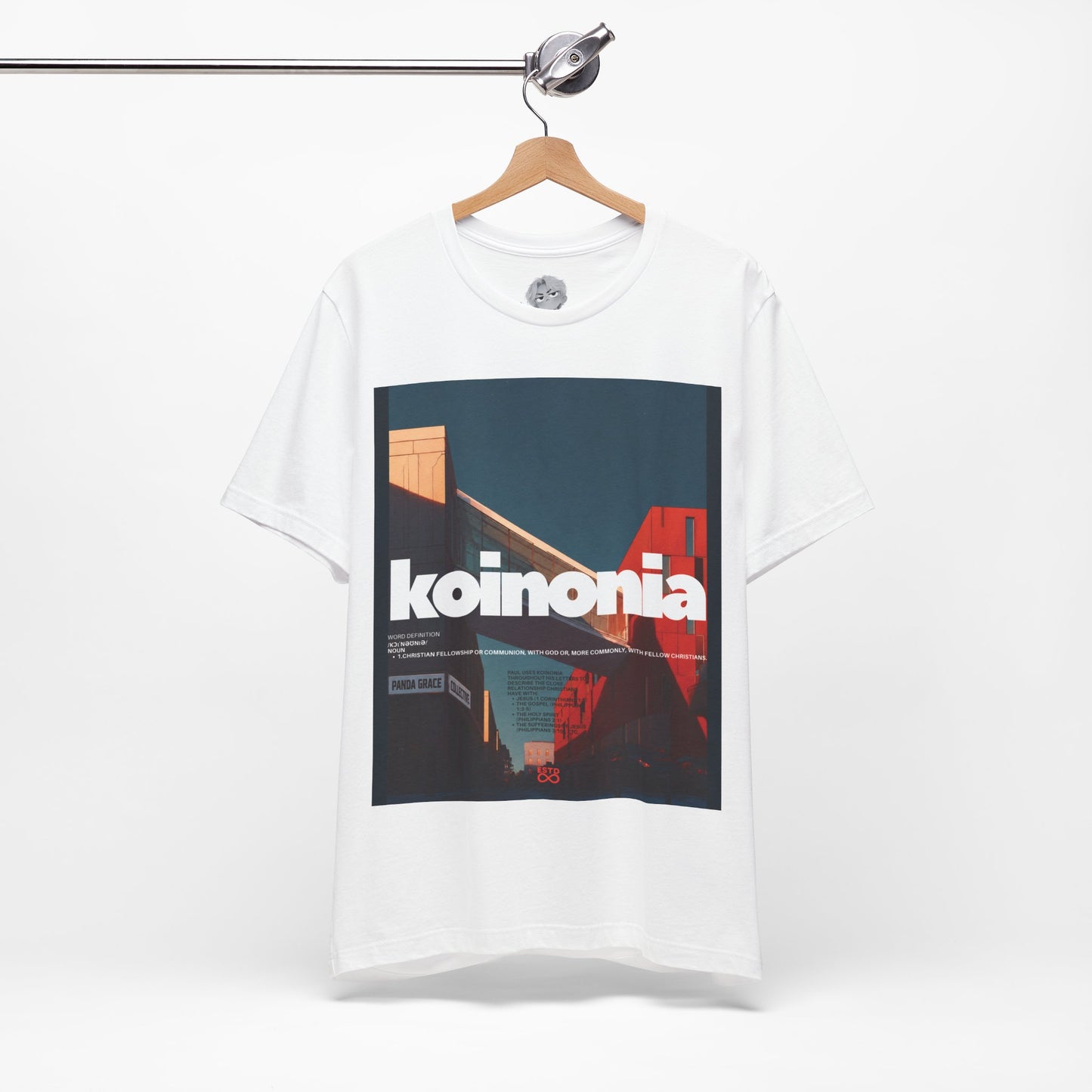 Koinonia Christian T-Shirt | Faith-Based Graphic Tee, Unisex, Romans 12:10
