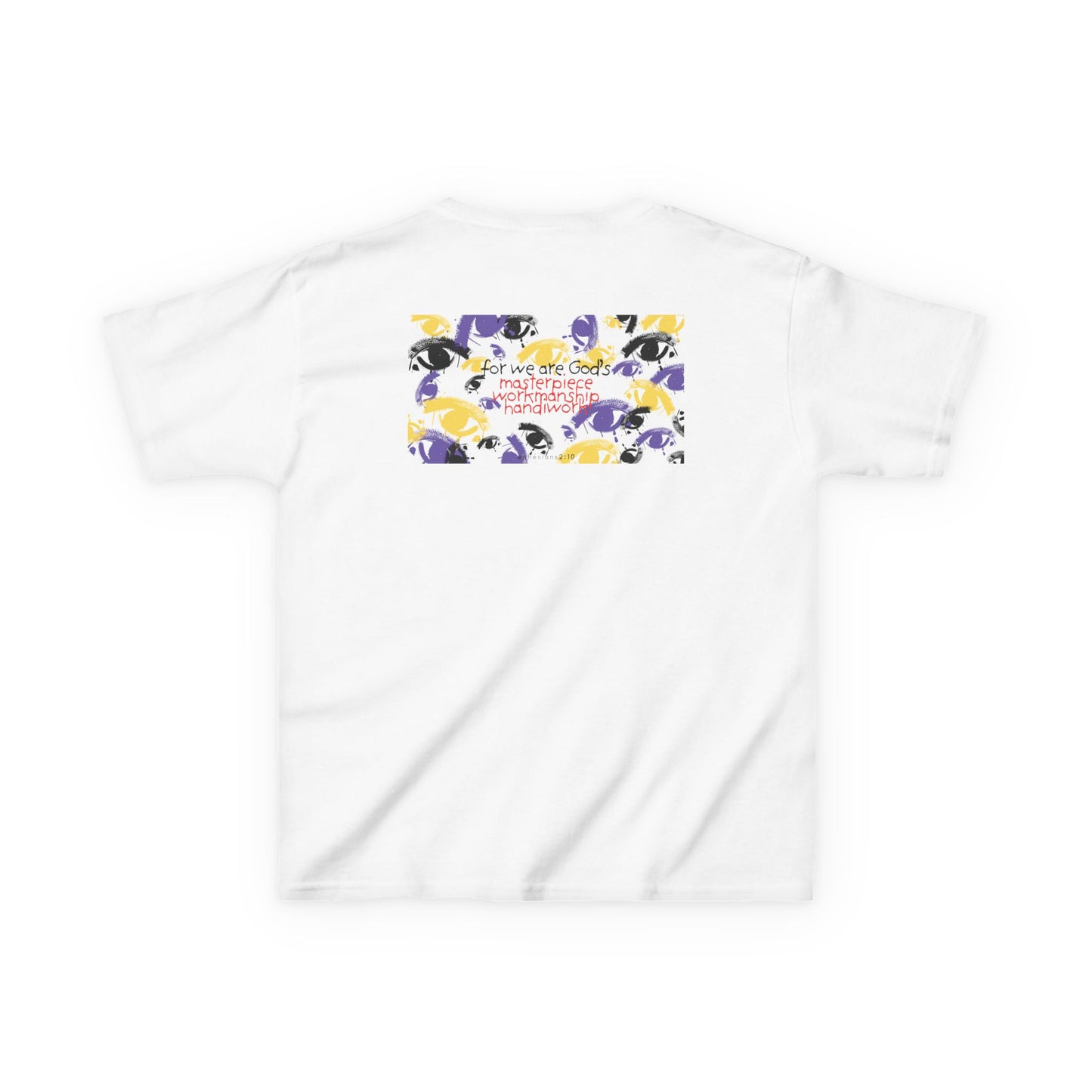Kids Christian T-Shirt | "Masterpiece" Panda Tee | Ephesians 2:10 | Faith-Based Apparel for Children