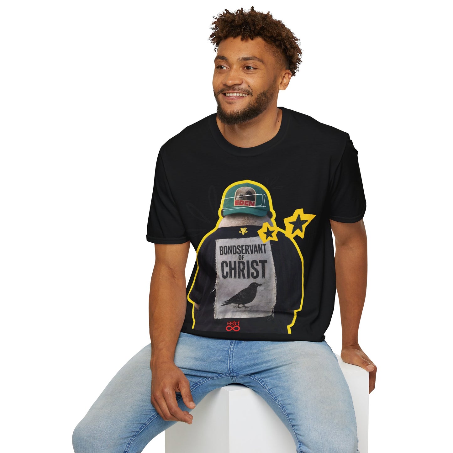 Unisex Softstyle T-Shirt | Unisex T-Shirt | Christian Tee | Panda Graphic Tee | Bondservant of Christ T-Shirt