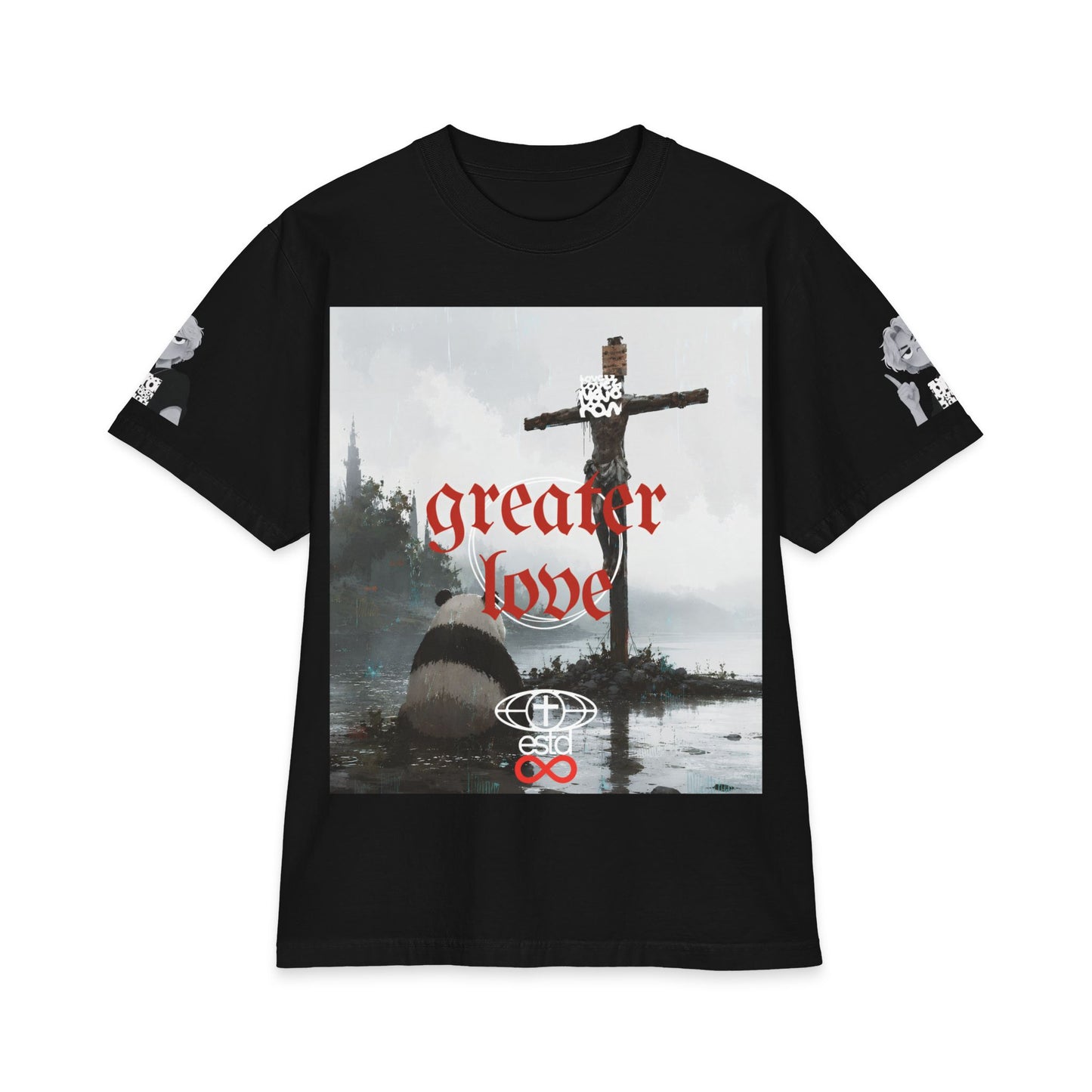 John 15:13 'Greater Love' Christian T-Shirt | Unisex Max Heavyweight Short Sleeve