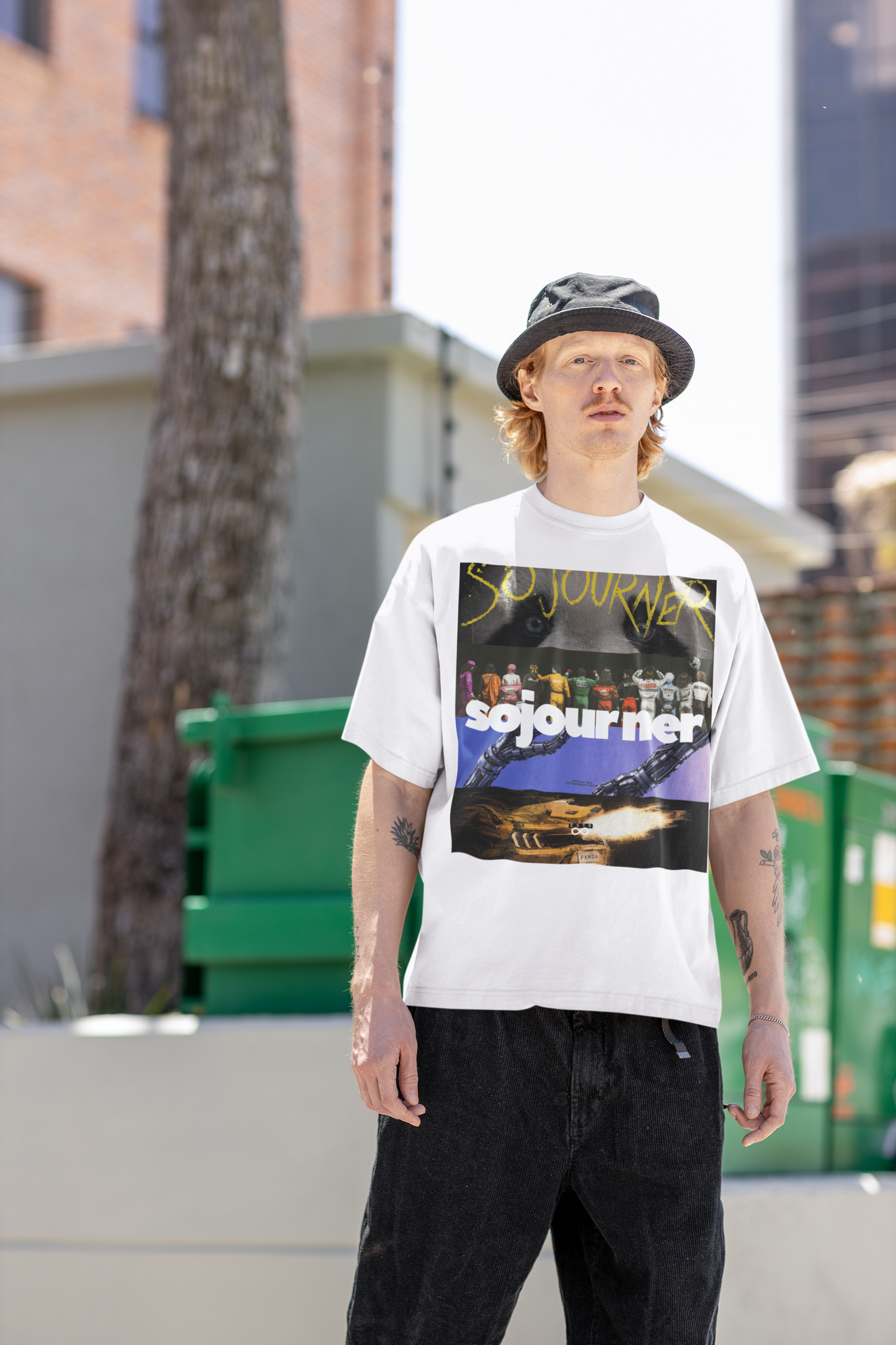 Sojourner Philippians 3:20 Tee — "Our Citizenship Is in Heaven" Oversized Unisex Boxy T-Shirt