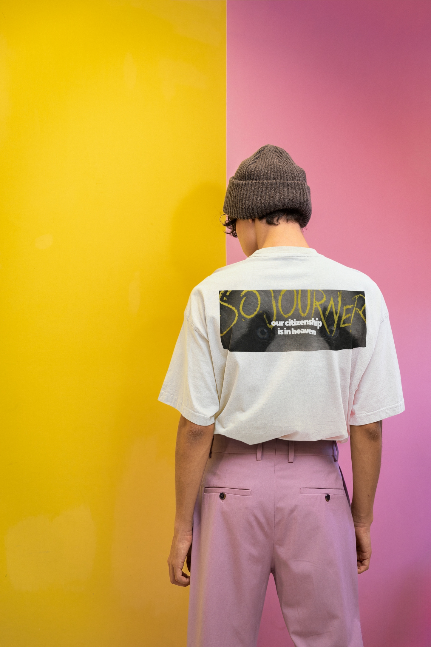 Sojourner Philippians 3:20 Tee — "Our Citizenship Is in Heaven" Oversized Unisex Boxy T-Shirt