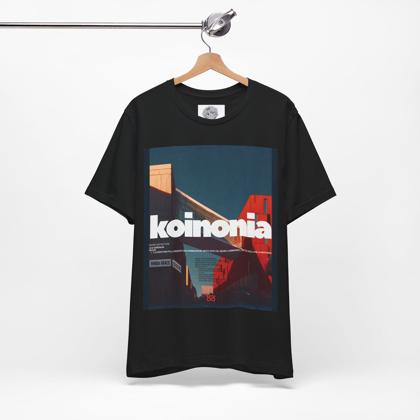 Koinonia Christian T-Shirt | Faith-Based Graphic Tee, Unisex, Romans 12:10