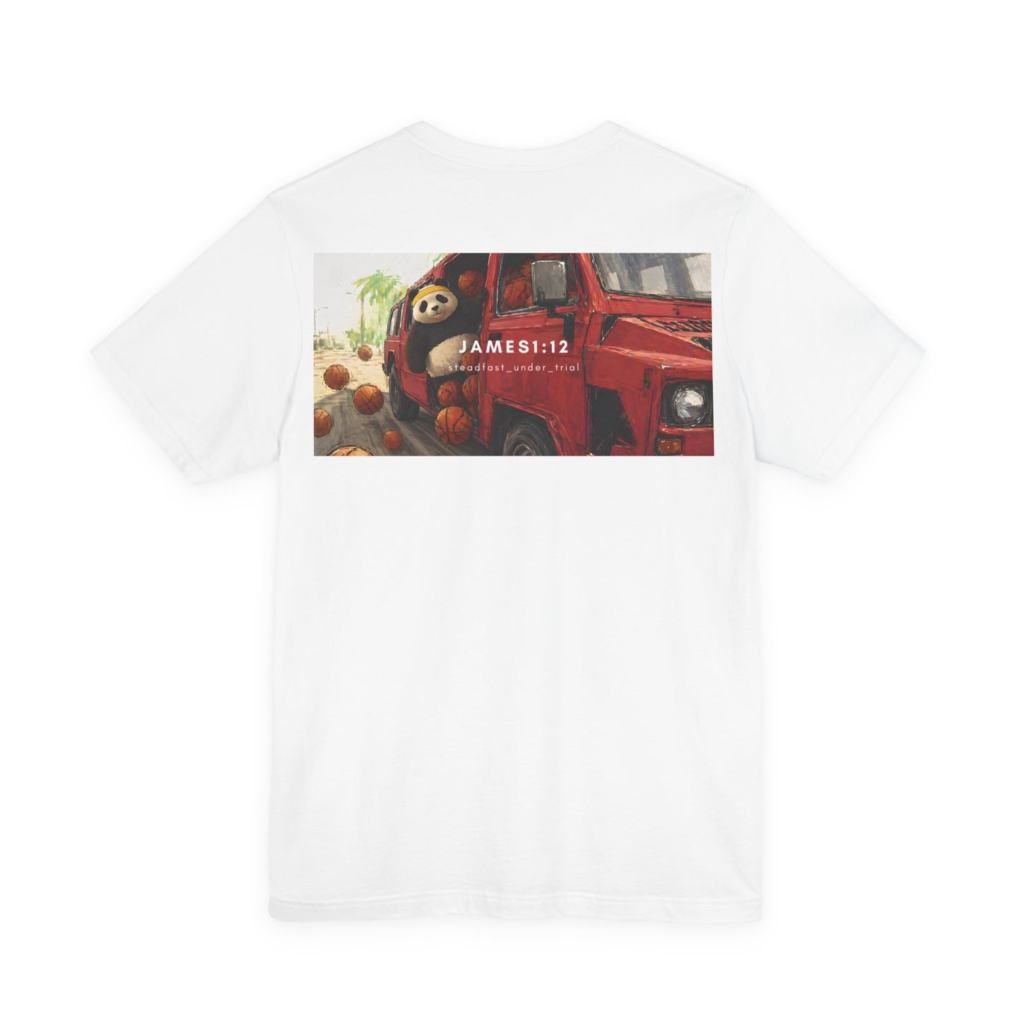 Unisex T-Shirt | Christian T-Shirt | Panda Graphic T-Shirt | James 1:12 T-Shirt