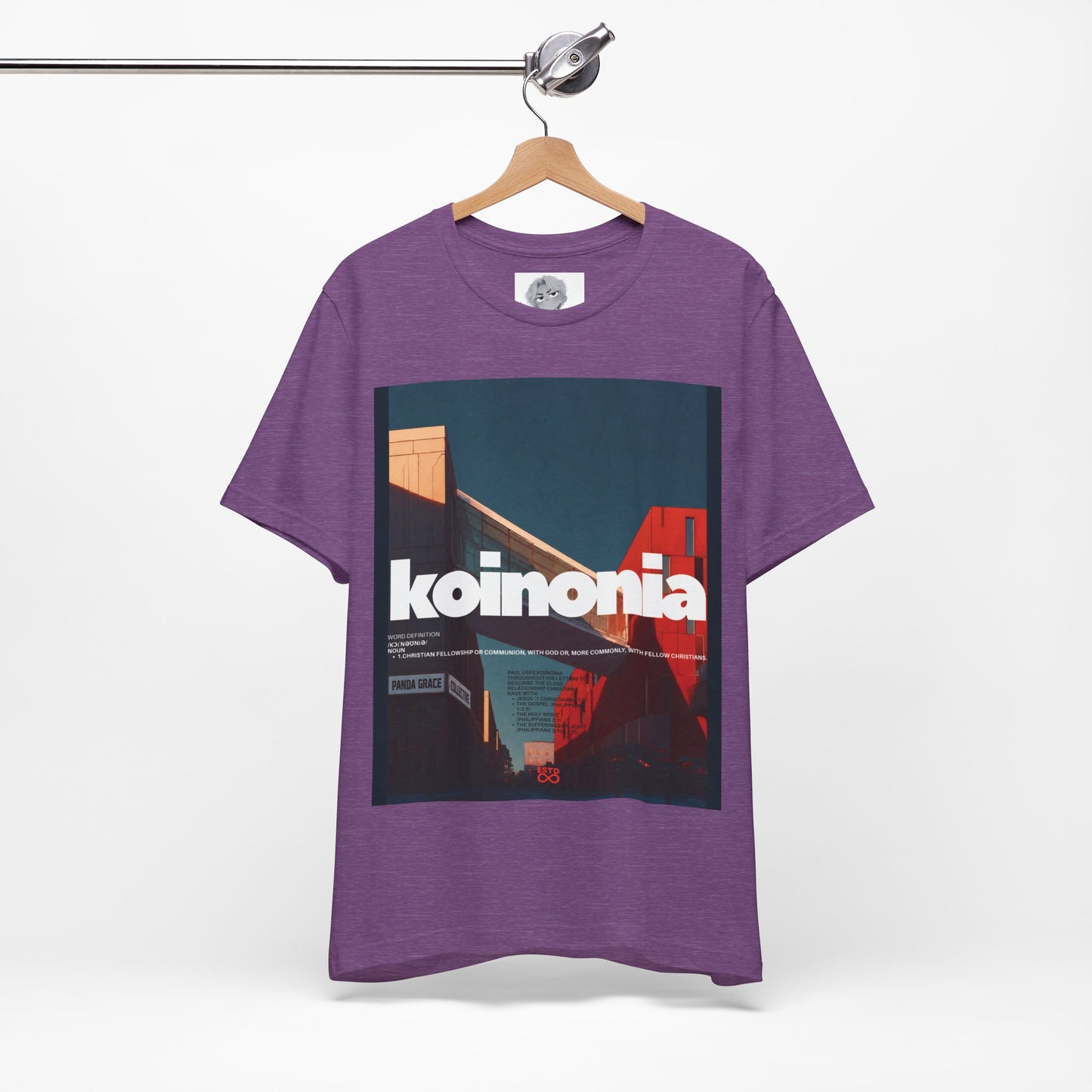 Koinonia Christian T-Shirt | Faith-Based Graphic Tee, Unisex, Romans 12:10
