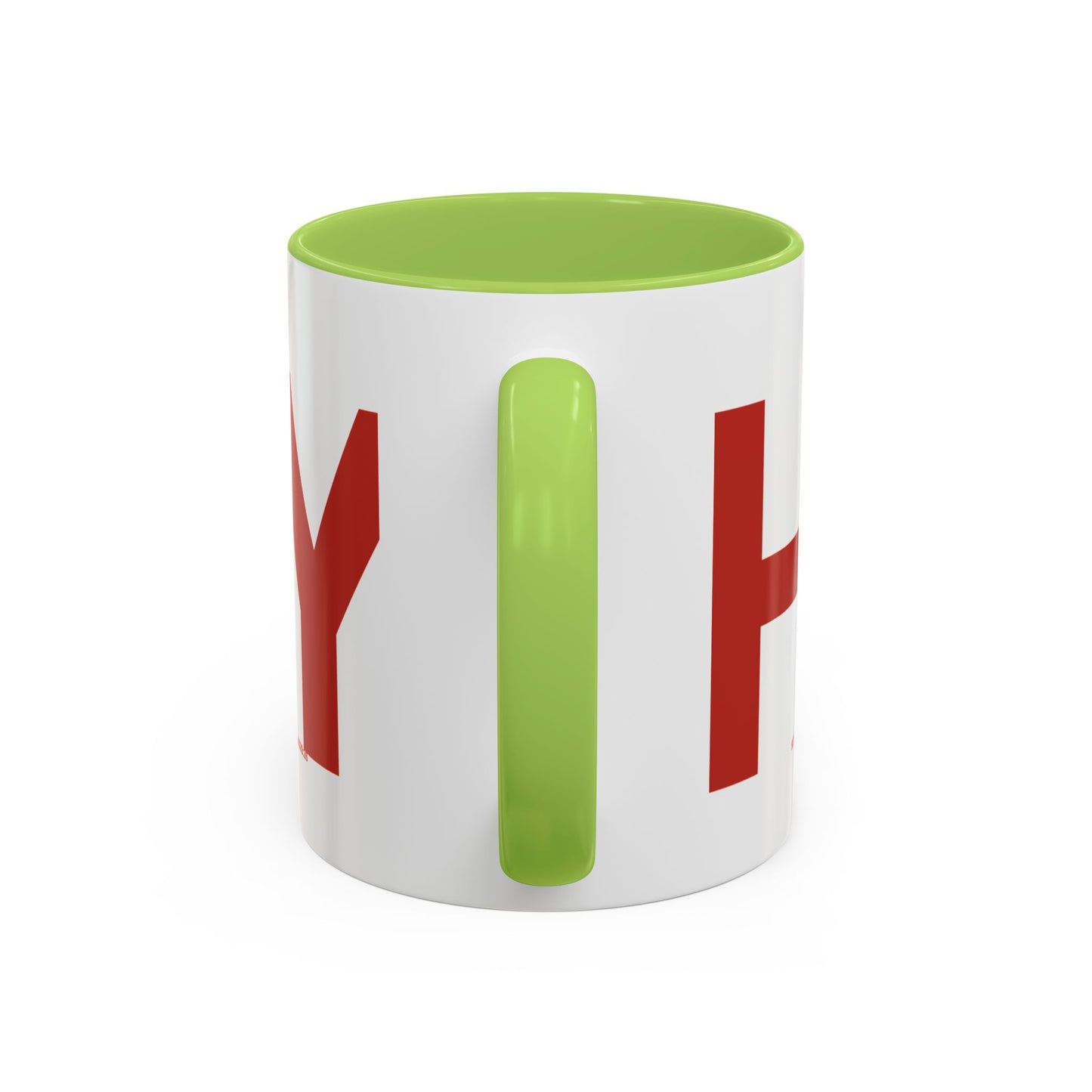 "HOLY" Qadosh Christian Coffee Mug – Hebrew Scripture Art, Leviticus 20:26, "Set Apart" Faith Gift, 11oz Two-Tone Color Mug (9 Color Options)