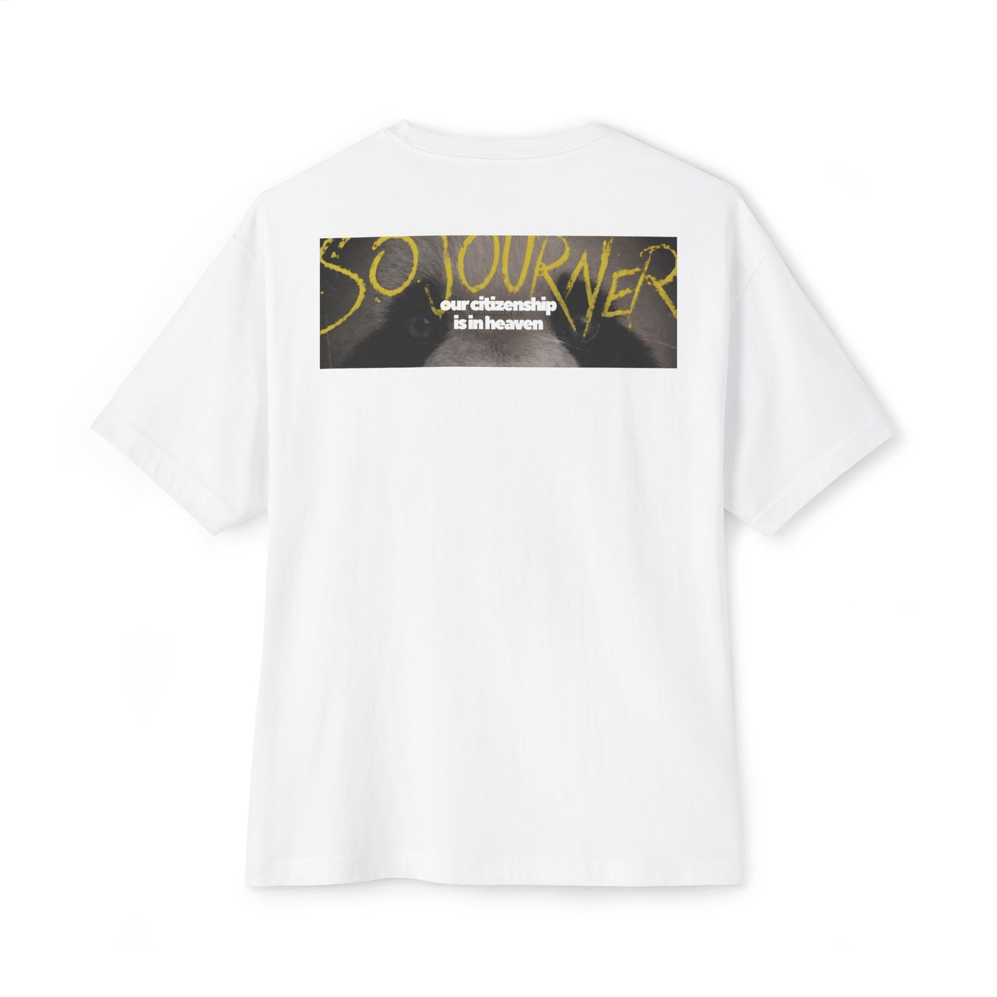 Sojourner Philippians 3:20 Tee — "Our Citizenship Is in Heaven" Oversized Unisex Boxy T-Shirt