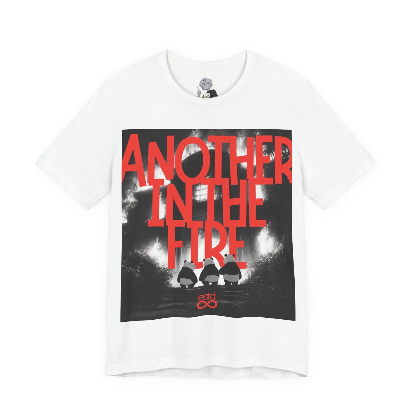 Christian T-Shirt | Unisex T-Shirt | Panda Graphic Art | Another in the Fire