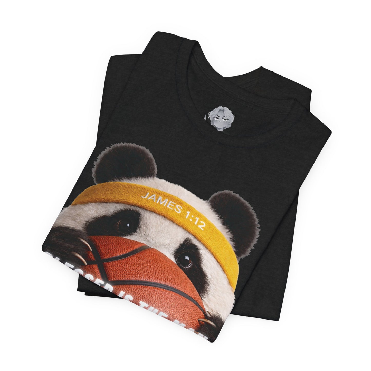 Unisex T-Shirt | Christian T-Shirt | Panda Graphic T-Shirt | James 1:12 T-Shirt