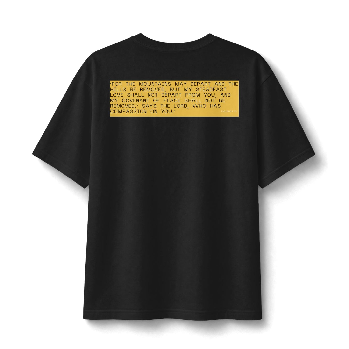 "Covenant — Established by Blood" Christian Unisex Heavyweight T-Shirt | Isaiah 54:10 | Tiger & Cubs Graphic | My Steadfast Love Shall Not Depart | Bold Faith Streetwear