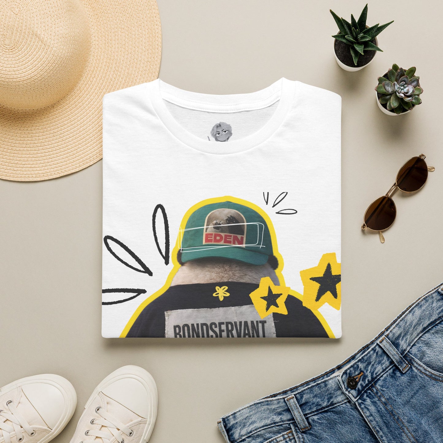 Unisex Softstyle T-Shirt | Unisex T-Shirt | Christian Tee | Panda Graphic Tee | Bondservant of Christ T-Shirt