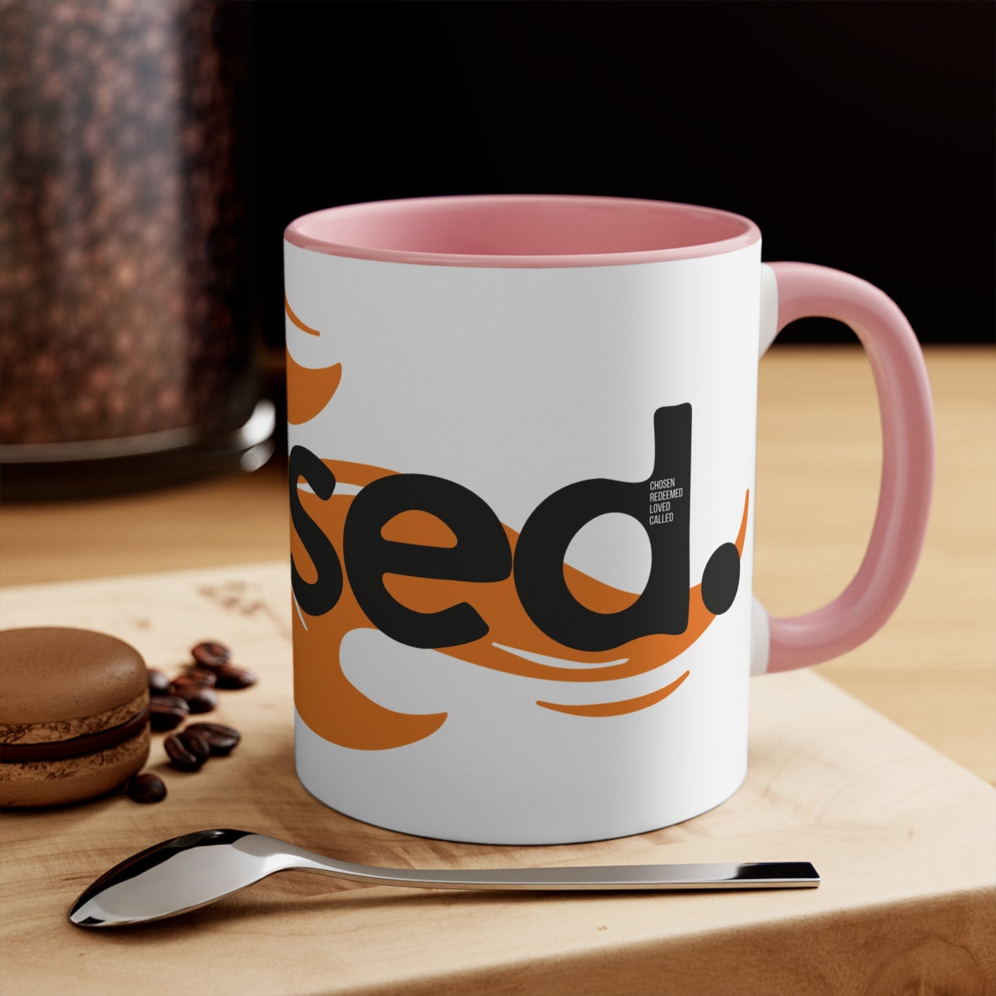 Blessed Accent Mug — 11oz Colorful Ceramic Coffee Cup