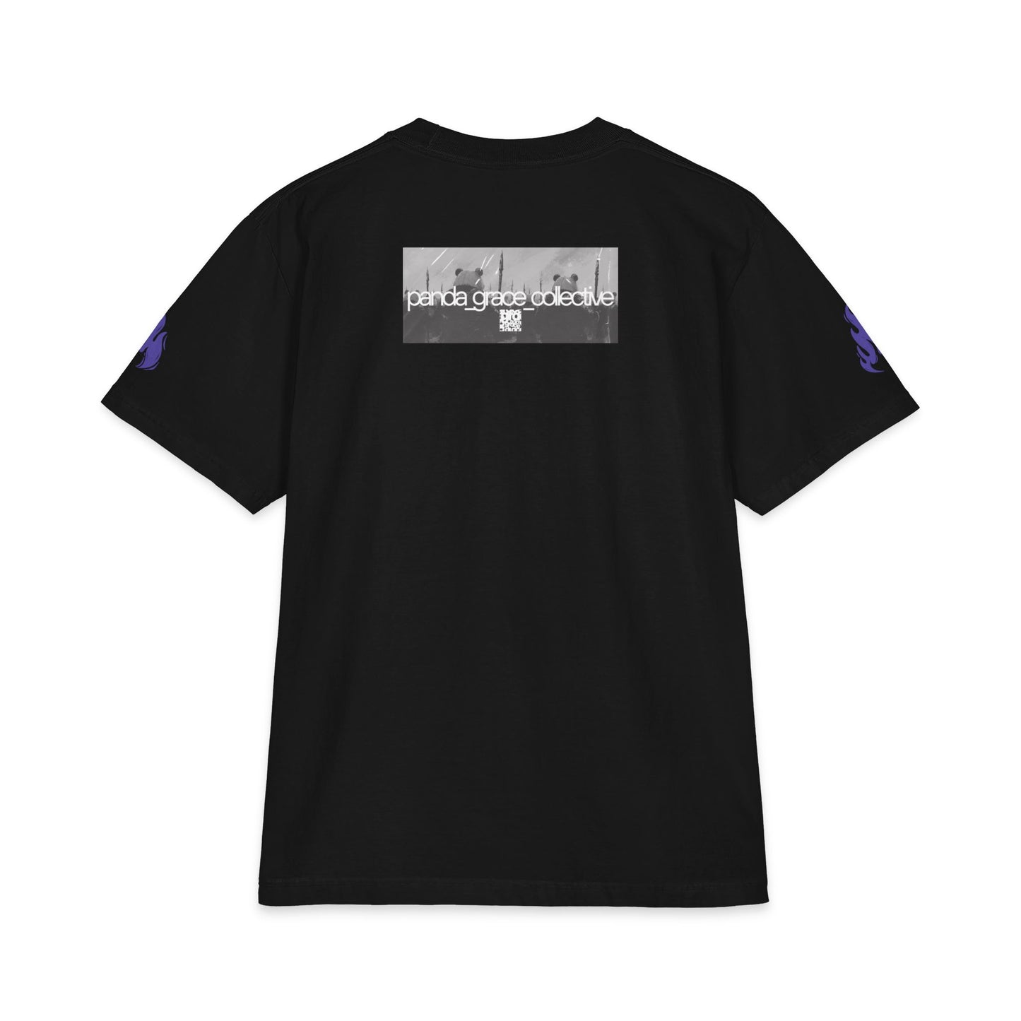 "Strong and Courageous" Christian Unisex Heavyweight T-Shirt | Joshua 1:9 | Warrior Graphic | Panda Army Art | Bold Faith Streetwear for Men and Women