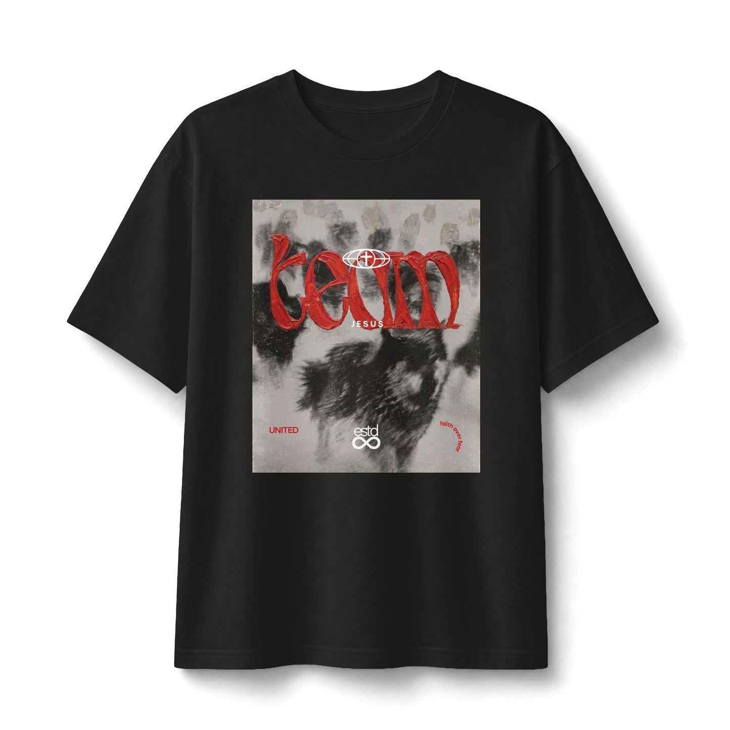 "Team Jesus" Christian Unisex Heavyweight T-Shirt | 12 Apostles Graphic | United in Faith | Bold Christian Streetwear