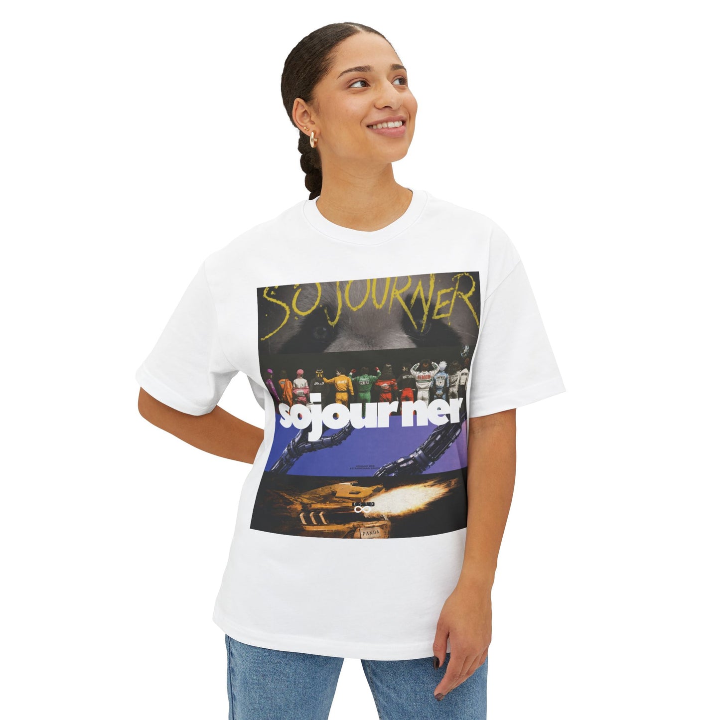 Sojourner Philippians 3:20 Tee — "Our Citizenship Is in Heaven" Oversized Unisex Boxy T-Shirt