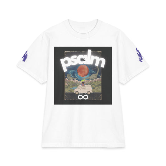 "Psalm 111:2" Christian Unisex Max Heavyweight T-Shirt | Great Are the Works of the Lord | Creation & Wonder | Bold Faith Streetwear