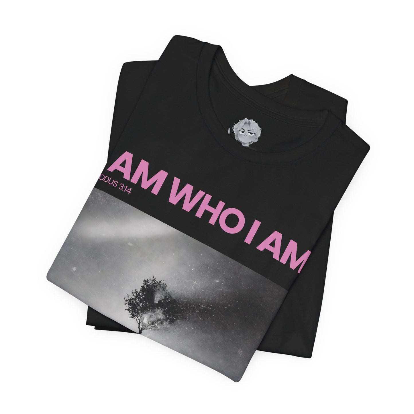 "The Great I AM" Christian Unisex Jersey T-Shirt | Seven I AM Statements of Jesus | Exodus 3:14 | John 8:58 | Burning Bush Faith Apparel